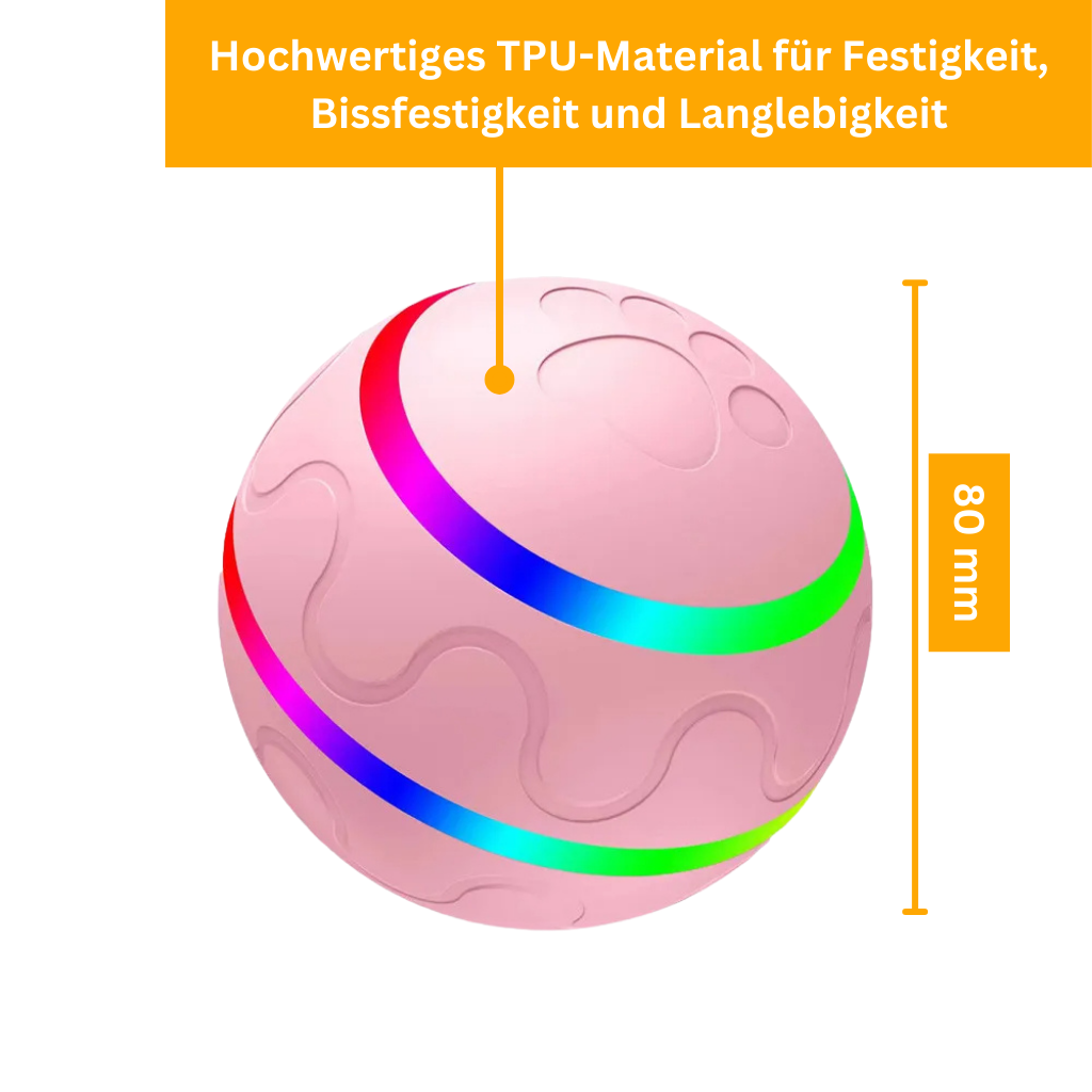 Active rolling ball for dogs