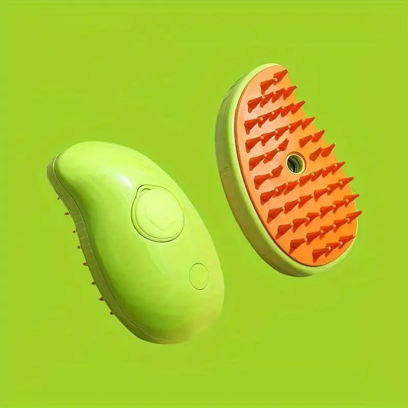 Steam brush for dogs