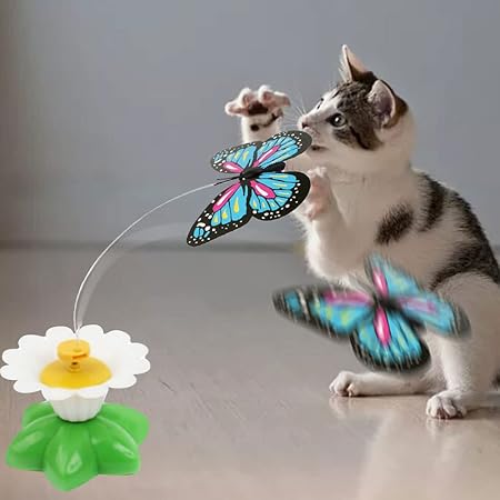 Butterfly toy for cats