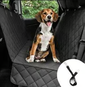 Car protection cover for rear seat with belt