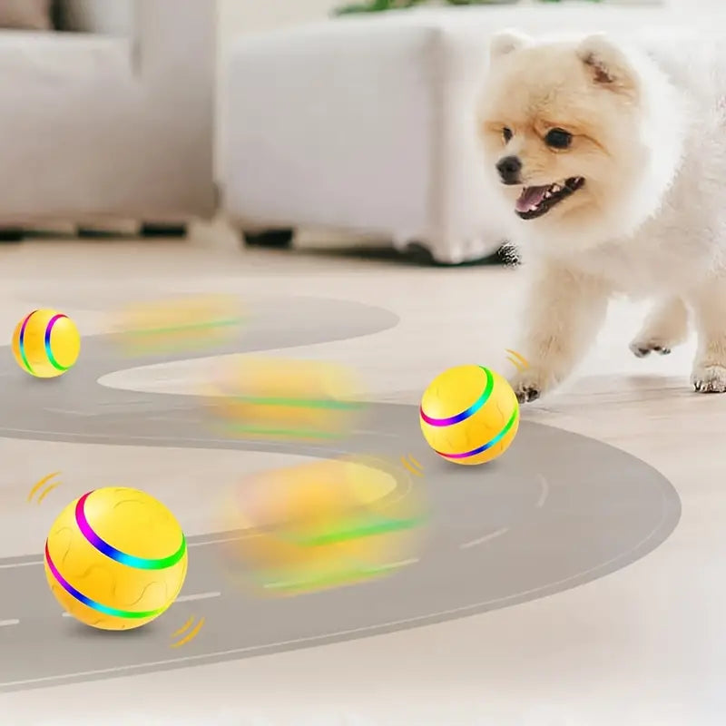 Active rolling ball for pets